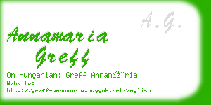 annamaria greff business card